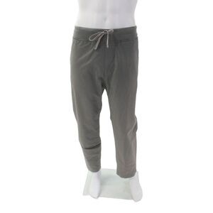 S.K.U. Mens Drawstring Straight Leg Casual Pants Gray Cotton Size Large